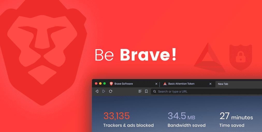 الخصوصية شعار brave browser