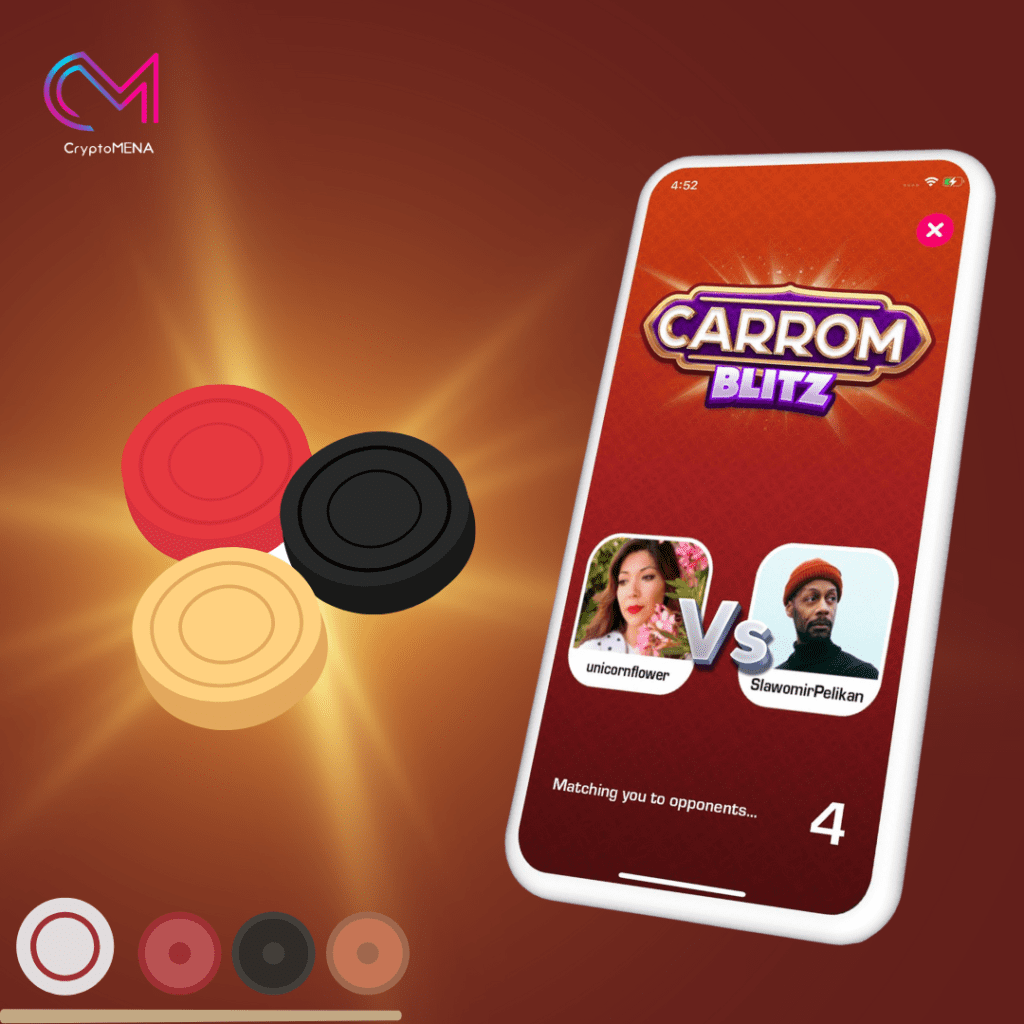 تعرف على لعبة Carrom Blitz | Crypto MENA الربح من الانترنت