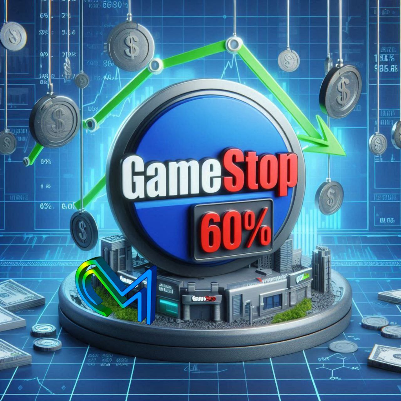 انخفاض أسهم شركة GameStop بنسبة 60%: الأسباب والتداعيات على مستقبل الشركة