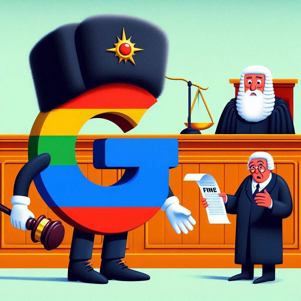 غرامة روسيا الضخمة على شركة google
