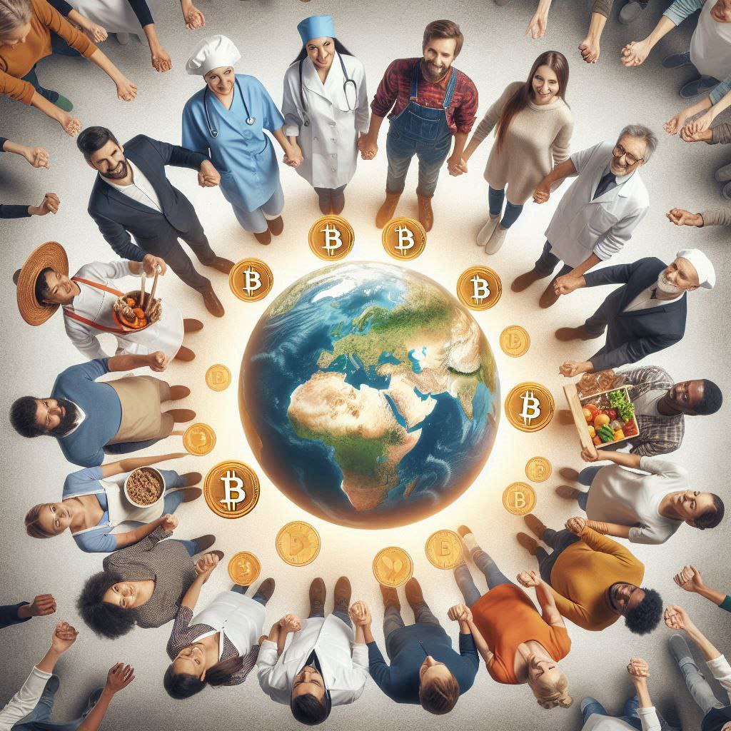 الأعمال الخيرية و العملات المشفرة