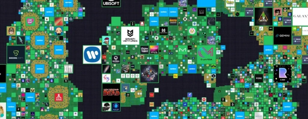 "خريطة عقارات افتراضية في منصة Sandbox 2025"
