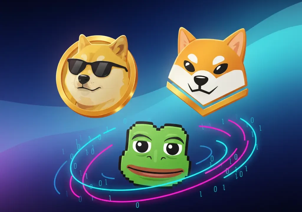 عملات ميمز وDogecoin , Shiba Inu